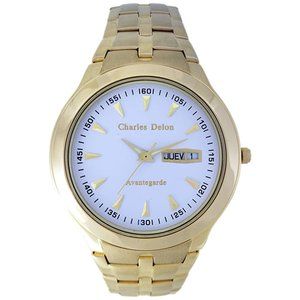 Charles Delon Dress/Formal Style Gold Watch